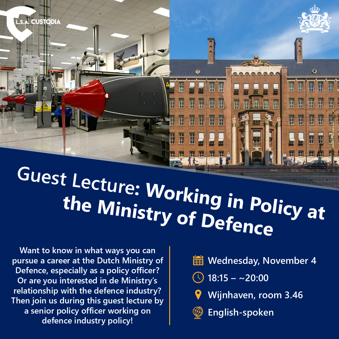 Guest Lecture: Working in Policy at the Ministry of Defence