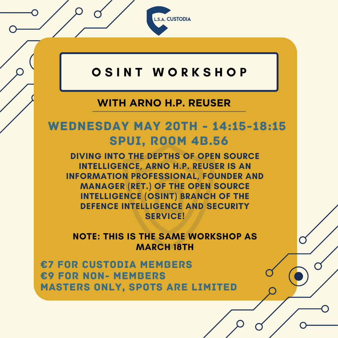 OSINT workshop w/ Arno Reuser